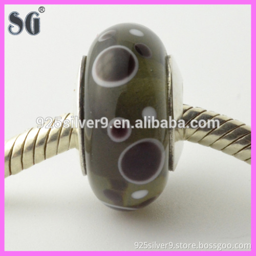 Direct factory supplier 2016 new products fashion jewelry wholesale pattern black glass beads